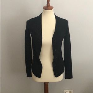 J. Crew 100% Cashmere Black Cardigan